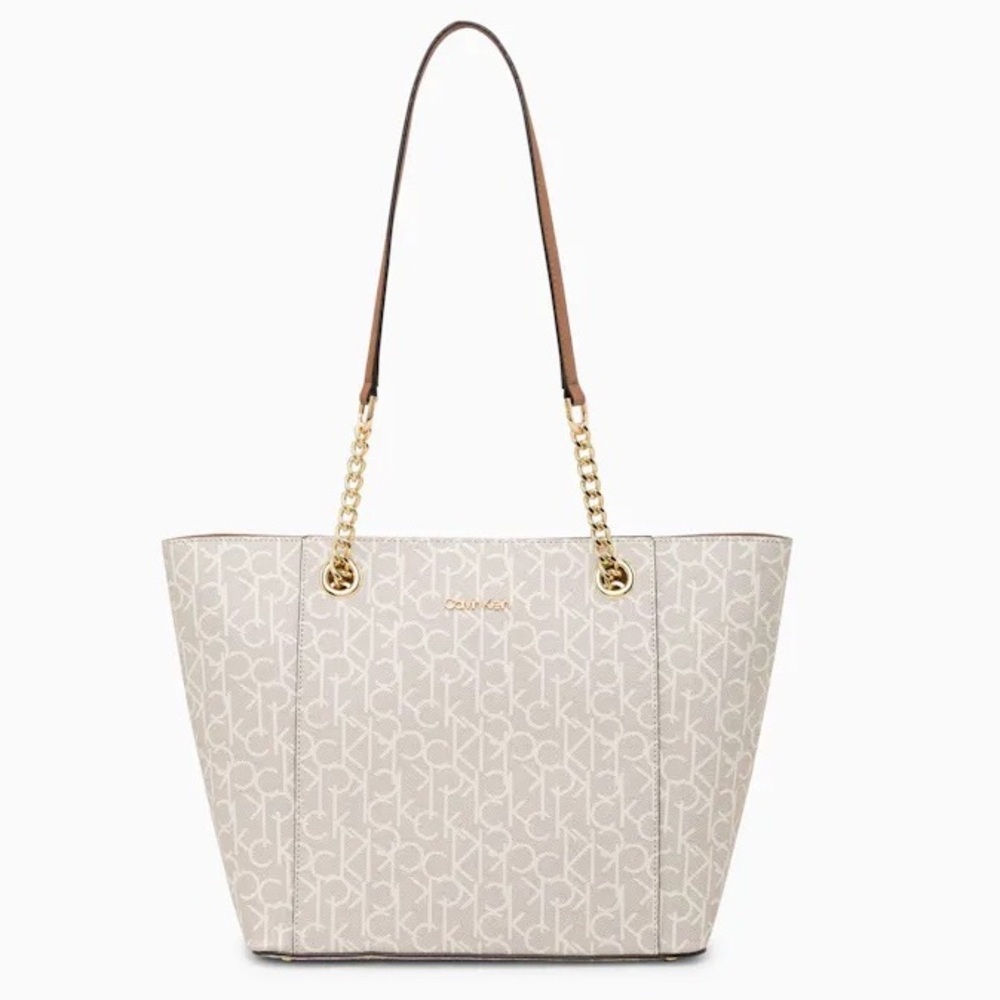 Ck Monogram Chainlink Tote Bag - image 1